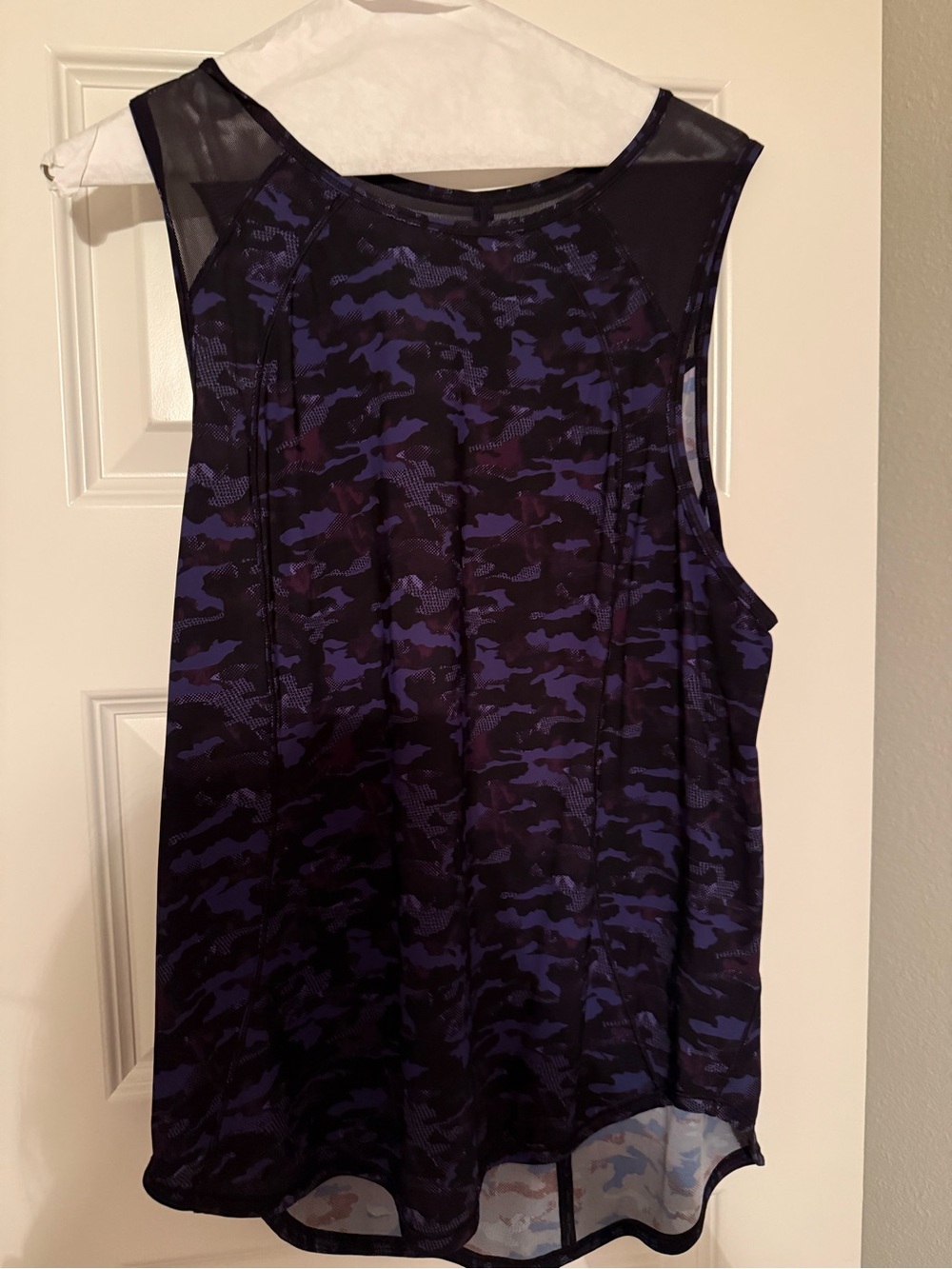 lululemon athletica Purple & Black Camo Sculpt Tank